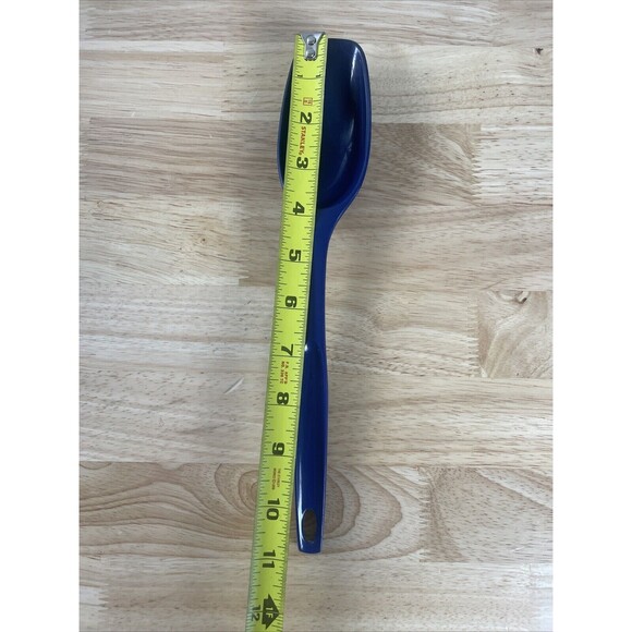 Vintage Foley Serving Spoon Nylon Plastic Cobalt Blue Kitchen Cooking Utensil - Picture 6 of 7